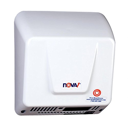 0830 Nova 1 Automatic Hand Dryer - infared sensor activated, 100 VAC to 240 VAC - 50 or 60 Hz