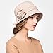 Maitose™ Women's Wool Felt Flowers Church Bowler Hats