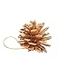 Yarssir 27-Pieces Gold Tipped Real Natural Dried Pine Cones Hand Painted Premium Quality, 1.5-1.9 inch,Christmas Decorations, Centerpieces, Bowl Filler,Displays Crafting Holiday Decor (4-5cm, Gold)