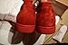 Christian Louboutin Auth Louis Junior Spikes Veau Velours Red Size 10