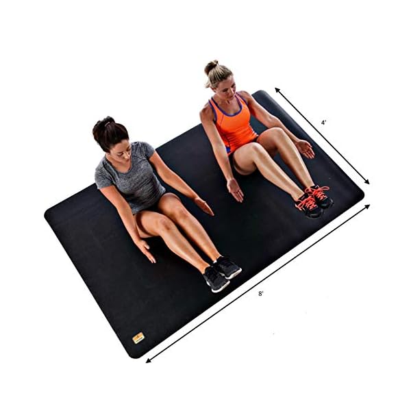 Pogamat Premium Large Exercise Mat 6âx4â â 1/4" Thick Non-Slip Workout Mat for Home Gym, Cardio, Yoga, Equipment â Use with or Without Shoes