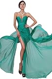 eDressit Hot Pleated Top Beaded Sexy Split Green Evening Party Dress Prom Ball Gown(00120511), Online Clothing Store