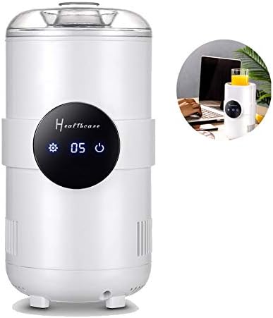 Heating/Cooling Car Smart Cup,Car Cup Cooler Warmer,2-In-1Desktop Hot Cold Mug,Portable Car Refrigeration Case For Home Office And Personal,White
