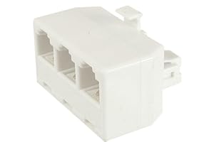 RJ11 6P4C Triple Telephone Modular Plug 1 Male to 3 Female Telephone Jack
