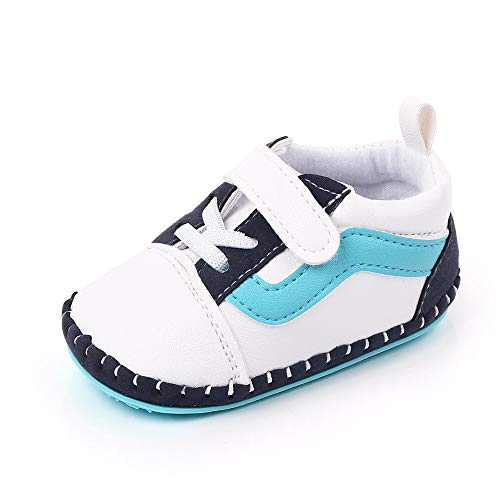 Lidiano Baby Boy Toddler Breathable Non Slip Rubber Sole Sneakers 0-18 Months (0-6 Months, Lake Blue) - Thumbnail 4