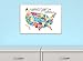 The Kids Room by Stupell Use Rainbow Typography Map On White Background Rectangle Wall Plaque, 11 x 0.5 x 15, Proudly Made in USA