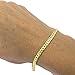 Unisex 14k Yellow Gold Solid 4mm Cuban Curb Chain Bracelet or Anklet, 7