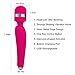 HoozGee Wellness Relaxation Wand 7 Frequency Rechargeable Vibrator Silicone Waterproof Therapeutic Muscle Massager (Rose Red)