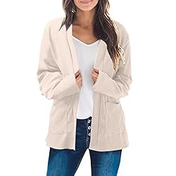 ADJHDFH White Cardigan Sweaters For Women Cardigan