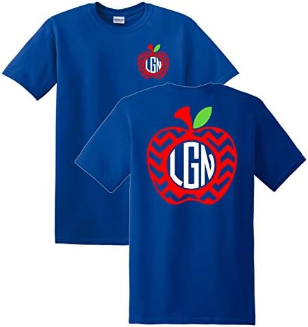 Apple Chevron Monogrammed T-Shirt (Small)