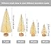 Leinuosen 46 Pieces White Artificial Christmas Tree Tabletop Mini Sisal Christmas Trees with Wooden Base DIY Craft Table Top Home Decor, 4 Sizes