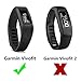Replacement Fitness Wristband Band for Garmin Vivofit Replacement Strap Bands S L Small Lager Size to All size-Black (Black, S)