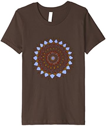 Kids Awesome MANDALA T Shirt 10 Brown