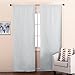 NICETOWN Blackout Draperies Window Curtain Liners - Thermal Insulated Rod Pocket Curtains, Blackout Curtain Liners Darkening for 95 inch Curtain (2 Pieces with Hooks, Each 27