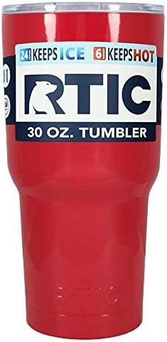 RTIC Vampire Red Gloss 30 oz Stainless Steel Tumbler Cup