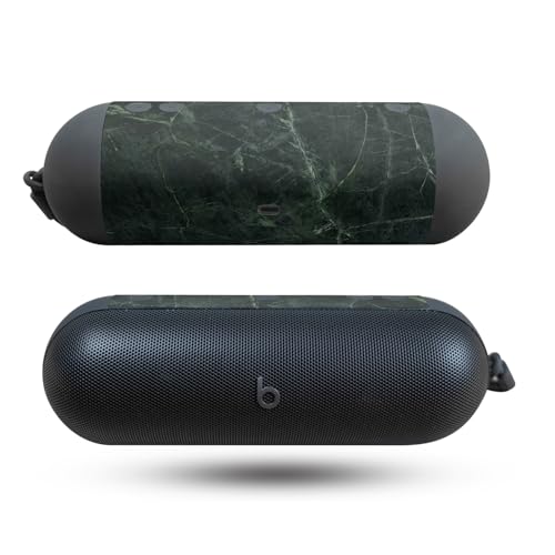 Speaker Skin Compatible with Beats Pill (2024) - Green Marble - Premium 3M Viny…