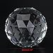 Faceted Crystal Ball Clear Cut Glass Ball 60/80mm Crystal Ball Prism Glass Translucent Faceted Gazing Ball Sphere Prisms Home Hotel Decor Hardware Fittings (80mm/3.15in)