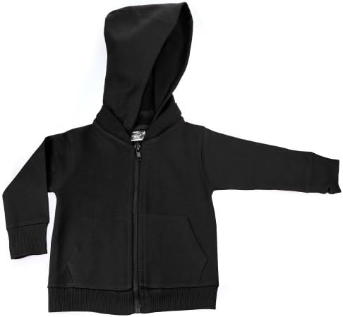 My Baby Rocks Black Signature Zip Up Hoodie w/Detachable Hood (6-12 Months)