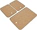 Cork Nature Korko Rectangular Hot Pot Trivet, Set of 3