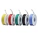 Striveday 28AWG Flexible Silicone Hook Up Wire - 28 Gauge Tinned Copper Stranded Cable, 600V High Temp Resistant, DIY Electronics, Robotics, LED Projects (Box-1)