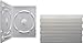 (10) White 14mm DVD Cases - 2-Disc Capacity with Wrap Around Sleeve - DV2R14WH