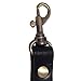 5/8 Top Grain Leather Shoulder Length Replacement Purse Strap (Black/Antique Brass)