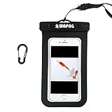 WAPAG Waterproof Bag Case Pouch for iPhone 7 6s 6 6 Plus 5s Samsung s6 Edge Note 4 Smart Cell Phone ID Card Key Money Passport Dirt Snow Dust Proof Fits Swimming Kayaking Boating Skiing IPX8 100Feet