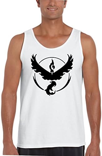 Pokemon Go Team Valor Black Logo Mens Fashion Tank Top