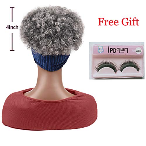 Color-Turban-Wrap-wig-2-in-1-Afro-Kinky-Curly-Wig-for-Black-Women-Synthetic-Headband-Wig-High-Puff-Ponytail-Drawstring-Updo-Wig-T1BGrey