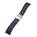 YISUYA 22mm Waterproof Silicone Rubber Watch Strap Band Deployment Buckle for Citizen LG G-watch Seiko