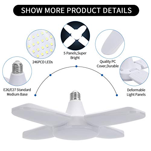 2 6000Lumens+Adjustable+Trilights+Workshop+Warehouse