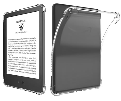 Capa Para Kindle 11ª Geração 6” (Modelos 2022 e 2024 – C2V2L3 e RS23CV) – TPU Flexível – Cantos Reforçados – Ultrafina, Leve e Antichoque – Transparente