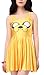 Women's Cartoon Printed Stretchy Sleeveless Pleated Fit and Flare Skater Dress