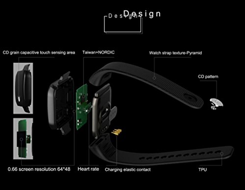 boofab fitness tracker watch