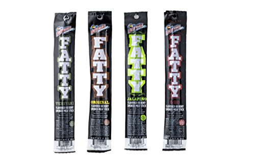 Sweetwood Smokehouse | All-Natural | Fatty Meat Stick | Nitrite-Free | Grass-Fed | Gluten-Free | Variety Pack | 2oz (4 Count)