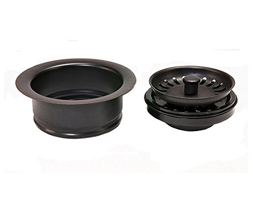 Premier Copper Products DC-1ORB Drain Combination Package for Double Bowl Kitchen Sinks, Oil Rubbed Bronze