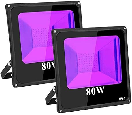 TOPLANET 80W-2-Pack UV Foco LED Proyector Ultravioleta Luz LED UV ...