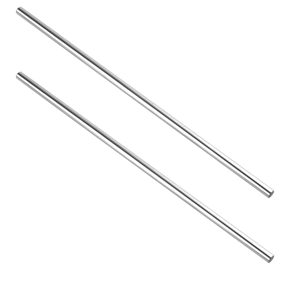 iYueMps 2 Pack 300mm 8mm linear Rod Linear Rail Shaft Optical Axis, 8mm x 300mm Case Hardened Plated steel for Linear Motion Rods Shafts Guides