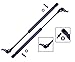 2 Pieces (SET) Tuff Support Hood Lift Supports 1997 To 2002 Lexus ES300, 1997 To 2001 Toyota Camry
