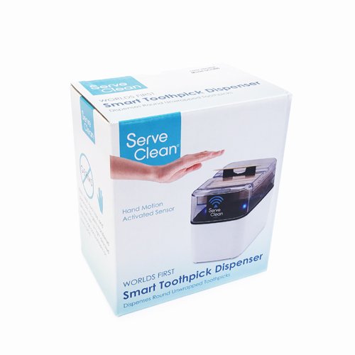 Serve Clean DW6400 Toothpick Dispenser, White