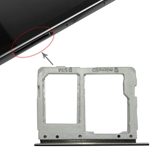 Cell Phone Accessories BJS SIM Card Tray + Micro SD Card Tray for Galaxy Tab S3 9.7 / T825 (3G Version)(Black) (Color : Black)