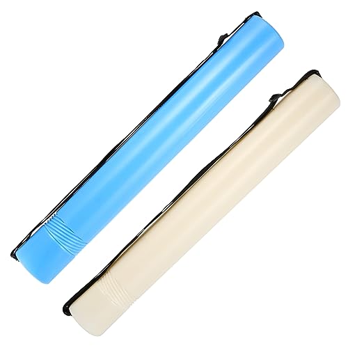 LOLIPPYY 2Pcs Extendable Artworks Storage Tube Telescoping Document Case for Drawings and Blueprints Durable Plastic with Strap for