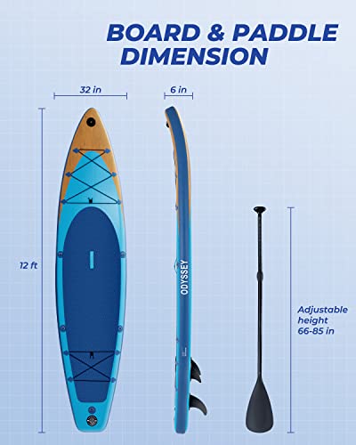 Valwix Inflatable Stand Up Paddle Board w/Electric Pump & Built-in Action Camera Mount Base, iSUP Paddleboard 350LBS Capacity