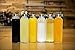 Golden Spoon Glass Water Bottles with Sleeves - 18 Oz Pack of 6 - Sturdy & Durable Construction - Stainless Steel Caps with Carrying Loop - Ideal for Beverages, Juice & Water, Lead and BPA Free