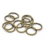 100pcs 10mm Top Quality Open Round Jump Rings (Wire ~ 0.8mm) Antique Bronze Plated Brass for Jewelry Craft Making CF85-10