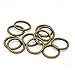 100pcs 10mm Top Quality Open Jump Rings (Wire~0.7mm) Antique Bronze Plated Brass for Jewelry Craft Making CF85-10