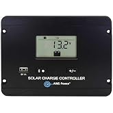 AIMS 30A PWM Solar Charge Controller 12/24V - Flush Mount SCC30AFM | PWM Flush Mount Solar Charge Controller, 12V and 24V Systems, Multi-stage Charging, USB Port, LCD Display, AGM, Lithium