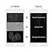 TECHO Privacy Screen Protector for iPhone 8 7 6s 6, Anti Spy 9H Tempered Glass, Edge to Edge Full Cover Screen Protector [Anti-Fingerprint] [Bubble Free] [Full Coverage] (White)