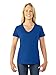 Fruit of the Loom womens 5 oz. 100% Heavy Cotton HD V-Neck T-Shirt(L39VR)-ROYAL-L