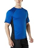 TSLA Men's UPF 50+Swim Wear Swim Tee Rashguard Top MSS01 / MSR15